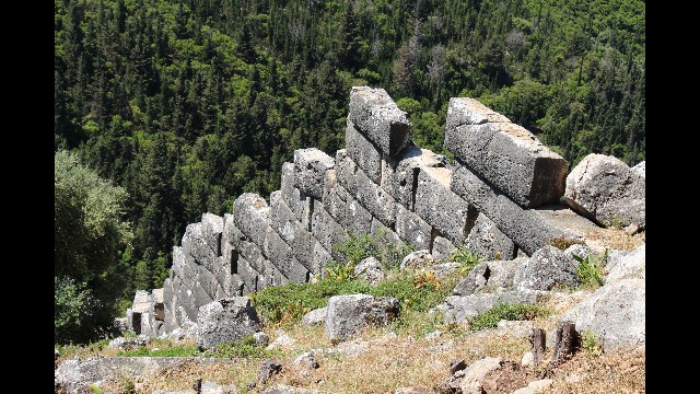 Überresten der Burg Same