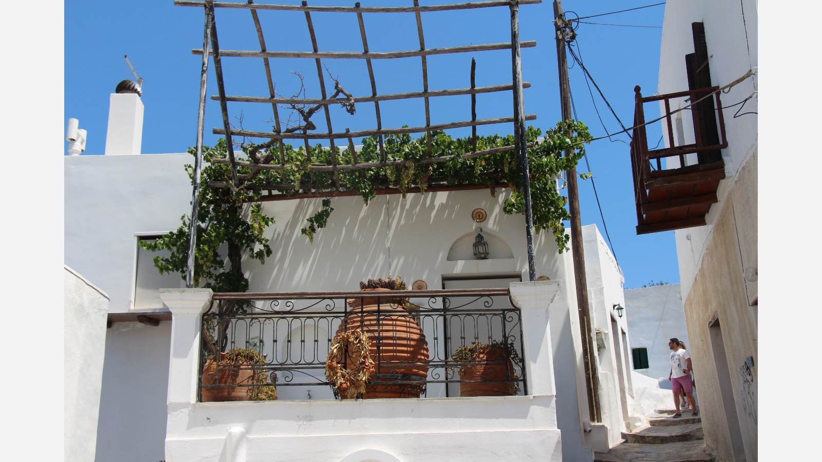 Gartenlaube in Skyros